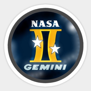 Gemini 2 mission patch artwork Sticker